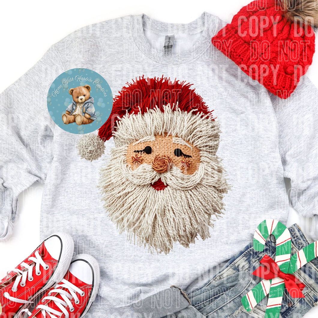 Faux Knit 3D Santa 2