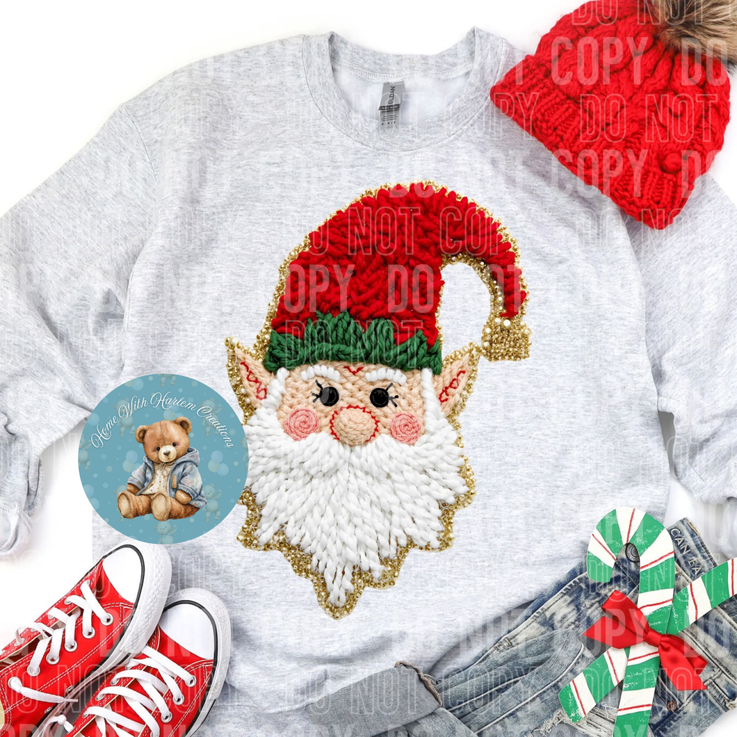 Faux Knit 3D Elf