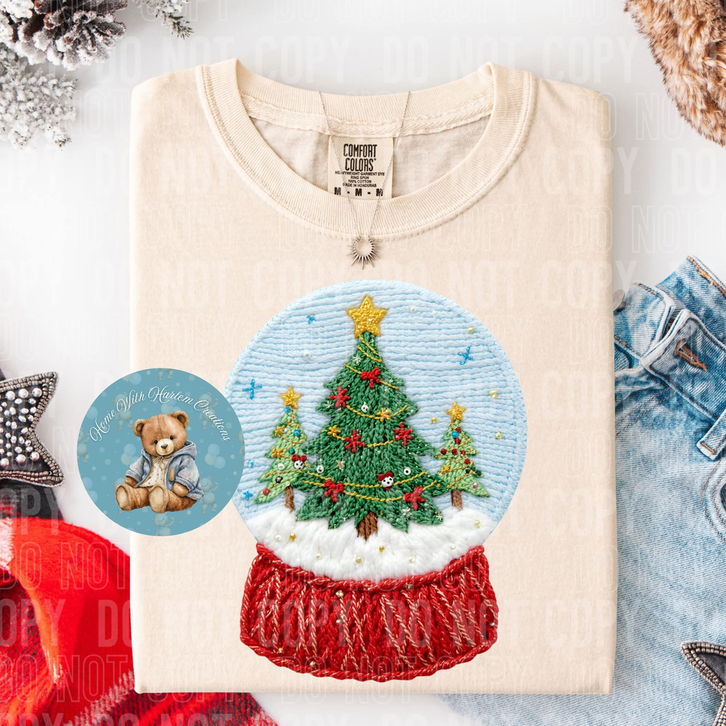 Faux Knit 3D Snowglobe 2